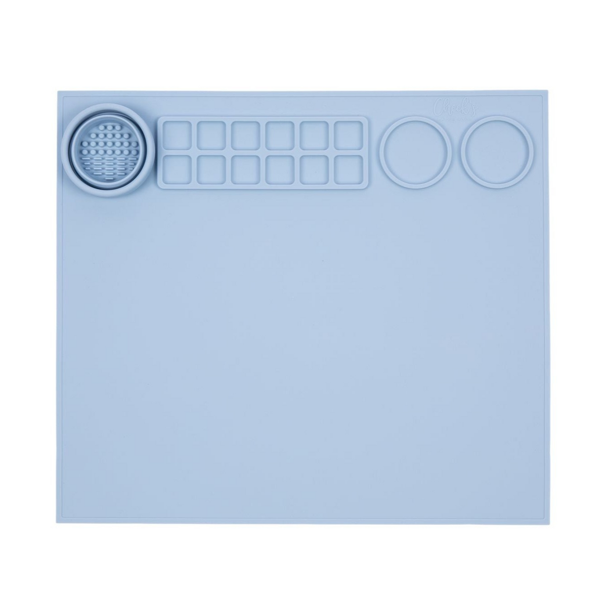 Sweet Creations 16x11 Silicone Baking Mat Light Aqua Blue